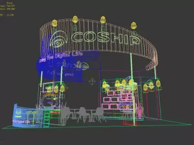 Exhibition - Area - 6X9-3DMAX2009-04 3D model
