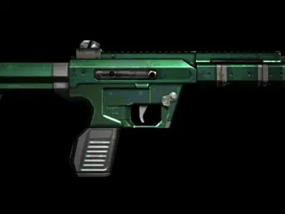 Small 9mm Carbine Low-poly 3D model