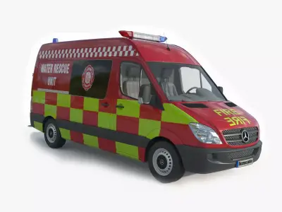Mercedes Benz Sprinter Fire Rescue 3D model