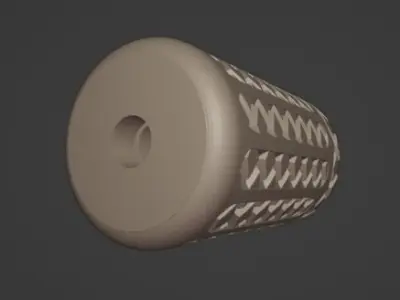 sks charging handle 3D model