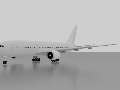 Boeing 777-200ER 3D model