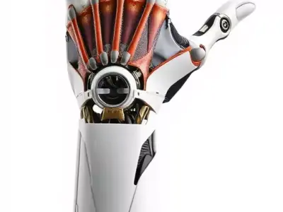 Futuristic Robotic Arm Model Pack Low-poly 3D model buy