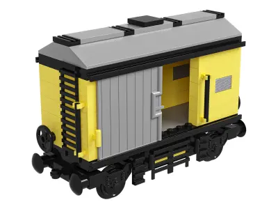 Lego Small Freight Wagon 3D model