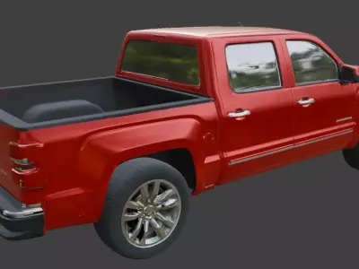 Vintage Rusty Pickup Truck 3D Model 3D model get
