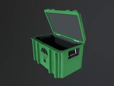 Military Case Low-poly 3D model
