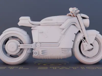 Starflare SciFi Motorcycle 3D Printable Model 3D print model purchase