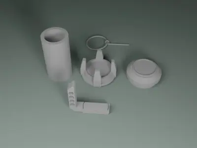 Flashbang grenade Free 3D print model