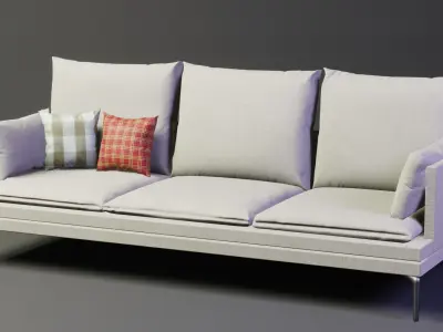 Furniture for architectural renders Free low-poly 3D model
