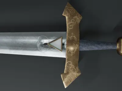 sword from legend of zelda Low-poly 3D model buy