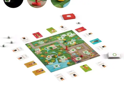 Board Game Outfoxed 3D model