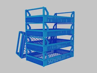 Fruit boxes 3D model