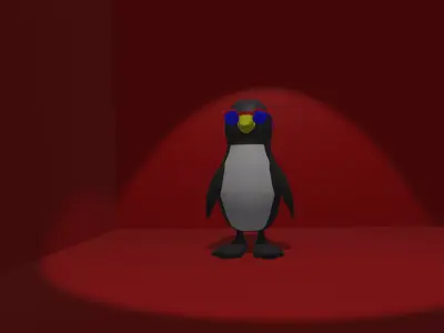 penguin Free low-poly 3D model purchase