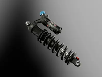 MTB Coil Shock DNM Low-poly 3D model