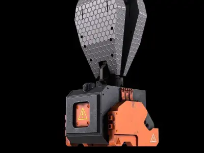 Device satelite generator hard surface pomp  Low-poly 3D model