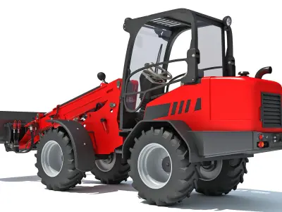 Telehandler Scoop Bucket 3D model purchase