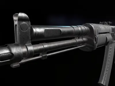 AEK 971 Assault Rifle Free low-poly 3D model
