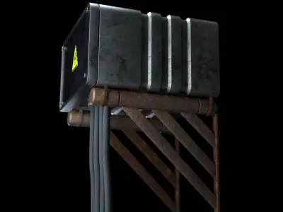 Sci-Fi Electric Box 3D model