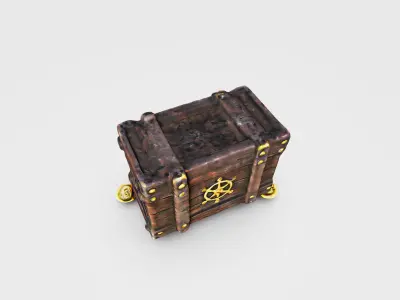 Pirates Trinket Box A 3D Rendered Fantasy Chest 3D model