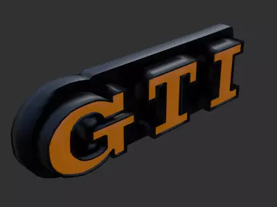 gti symbol 3D model
