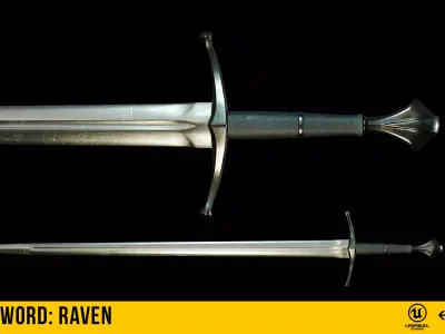 Raven Low-poly 3D model purchase