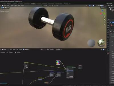 Dumbell 3D model purchase