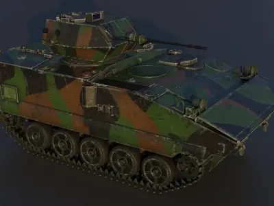 AMX-10P 25 ICV Low-poly 3D model