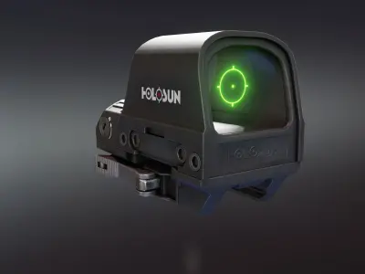 Holosun HS510C Reflex Sight Low-poly 3D model