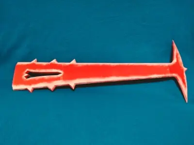 Crucible doom realistic sword 3D print model