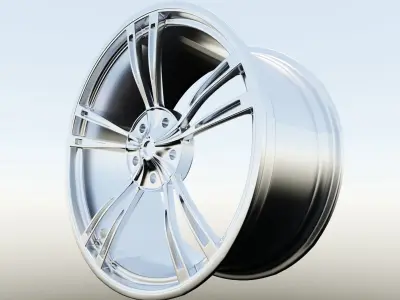 3D model rim wheel part4 3D model