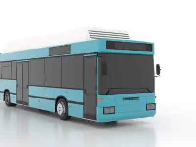 Mercedes-Benz O405N2U Hybrid Low Low-poly 3D model