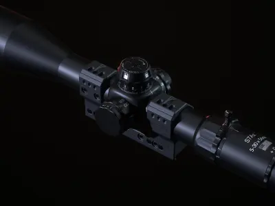 Sniper Scope Low-poly 3D model buy