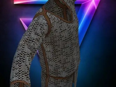 Chainmail low-poly Low-poly 3D model
