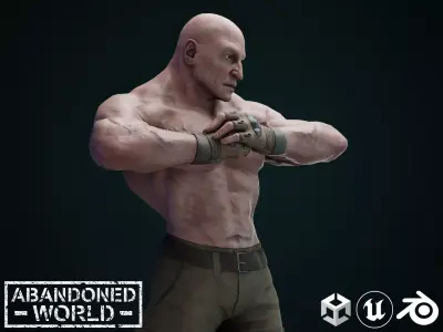 Military Boss Low-poly 3D model