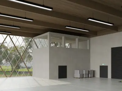 Hangar interior  3D model