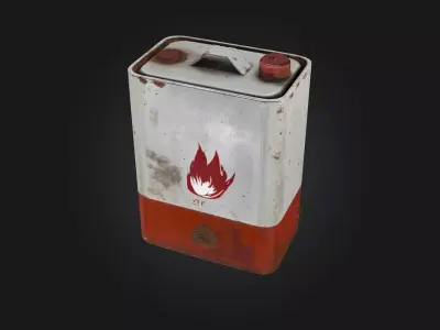 Fuel Canister Render  Rugged Utility for Industrial  3D model