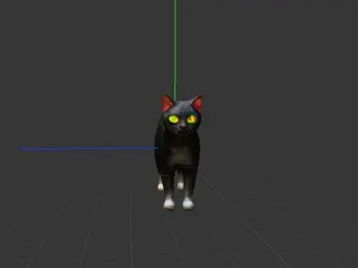 Cat reality Free low-poly 3D model