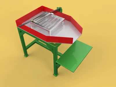 TABLE LEVER HANDLE COCONUT PEELER TOOL SPLITTER CUTTER DIVIDER 3D model