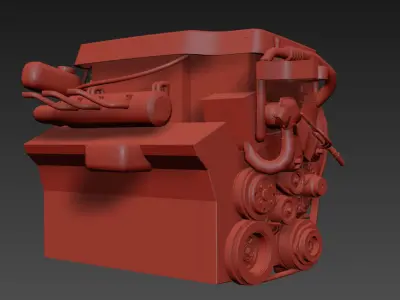 Car Engine 3D model by Carmodels3D