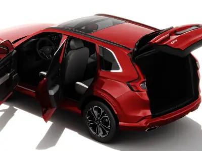 Honda CR-V 2023 with interior 3D model