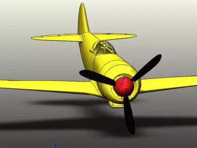 Plane USSR La-5FN Free 3D print model