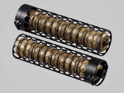 Larue Tactical SUURG LT-15 5 56 Suppressor Low-poly 3D model