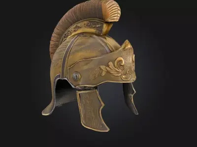 Roman Centurion Helmet  Commanding Authority of the Ancient 3D model