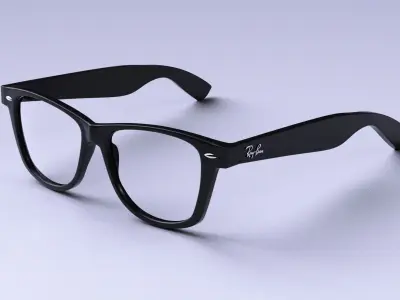Ray-Ban New Wayfarer glasses 3D model