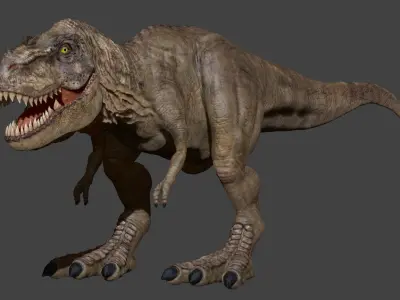 3D Tyrannosaurus Rex Zbrush T-Rex Low-poly 3D model