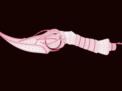 Sacrificial Dagger Low-poly 3D model