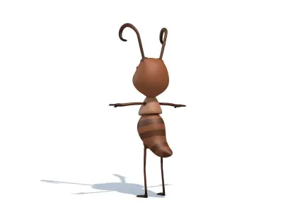 Cartoon Ant Low-poly 3D model purchase
