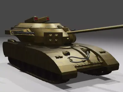 Tank Des1 Free 3D model