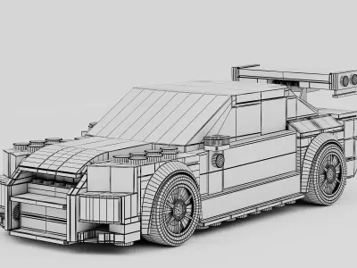 Speed Sports Toy Car 3D model