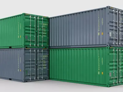 Shipping Containers TITAN 3D model