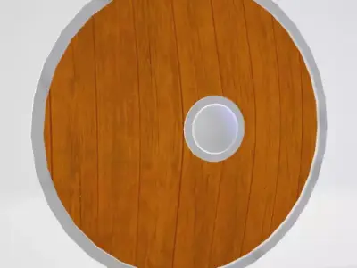 Sheild wooden shield Free low-poly 3D model